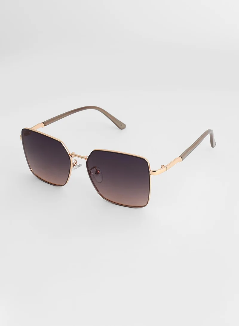 Haute Sauce Gradient Geometric Sunglasses