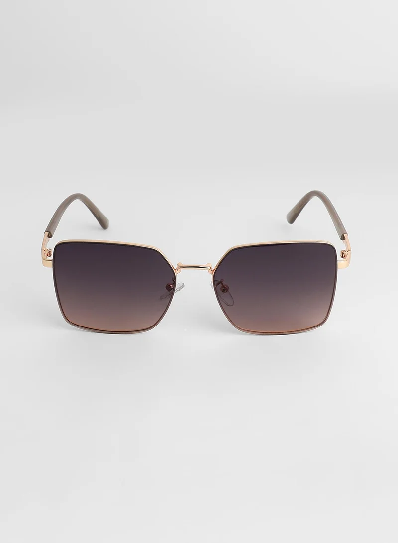 Haute Sauce Gradient Geometric Sunglasses