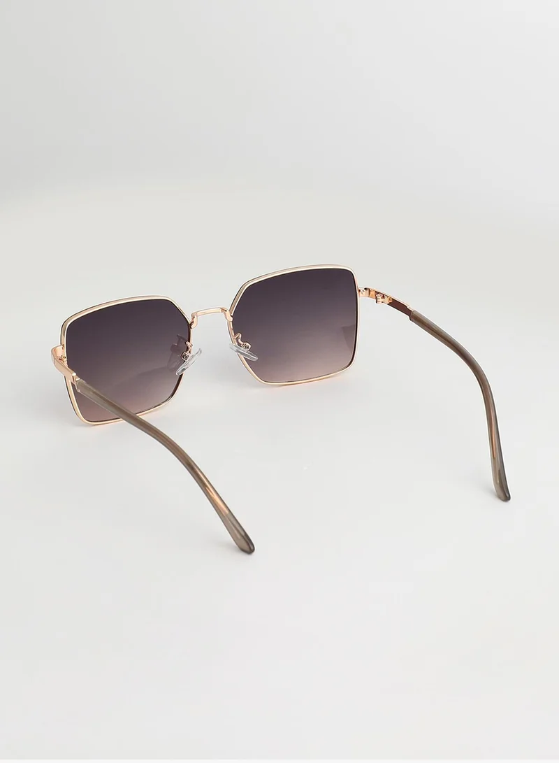 Haute Sauce Gradient Geometric Sunglasses