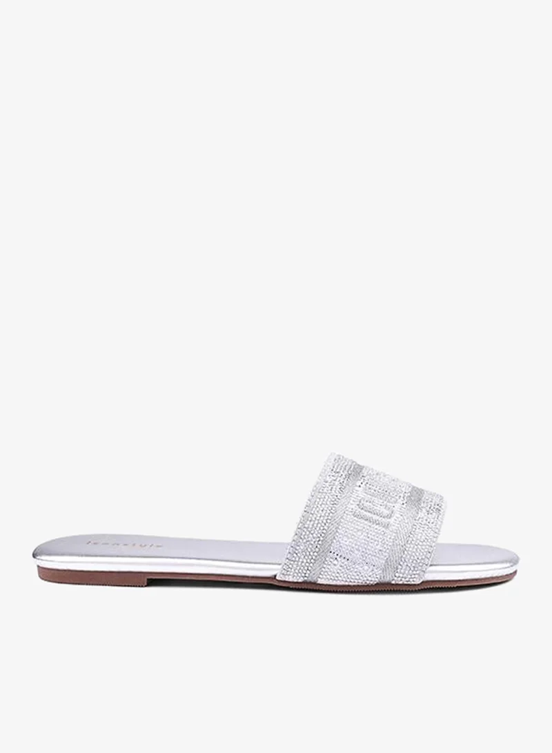 IconStyle Embellished Slide Sandals