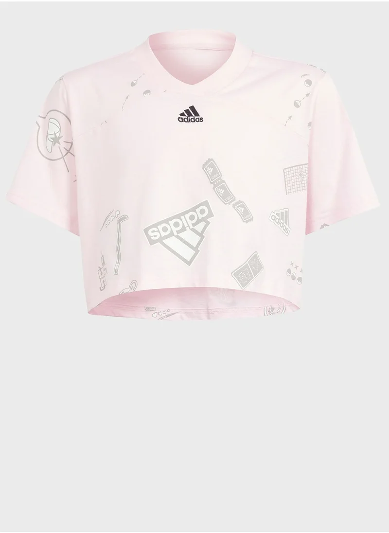 Adidas Kids Brand Luv T-Shirt