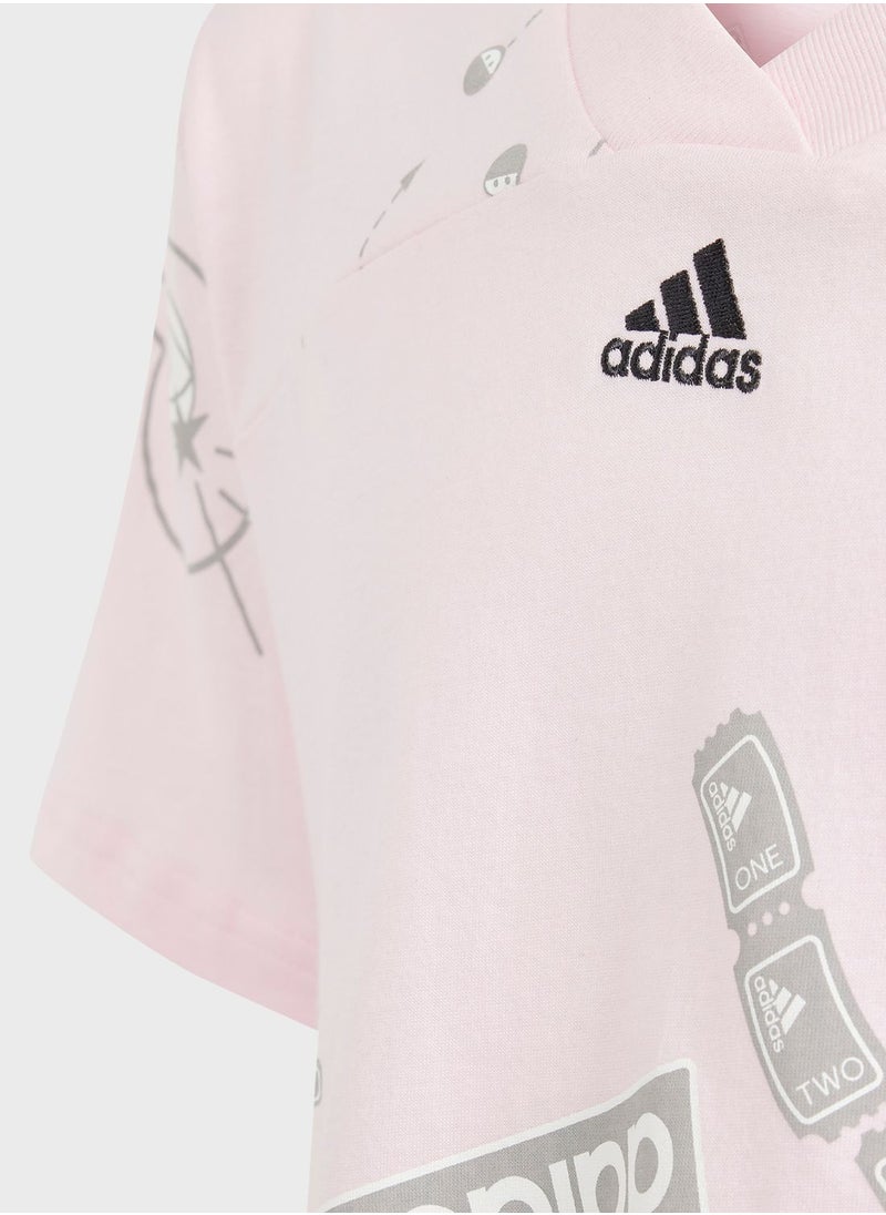 Adidas - Kids Brand Luv T-Shirt - Image 1