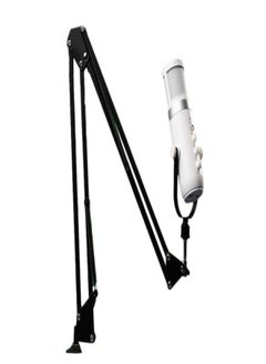 TWISTED MINDS Twisted Minds W108 – Desk-Mounted USB Condenser Microphone for PC, Microphone Boom Stand Great for Gaming, Streaming & Podcasts, White | TM-W108W  - Image 2
