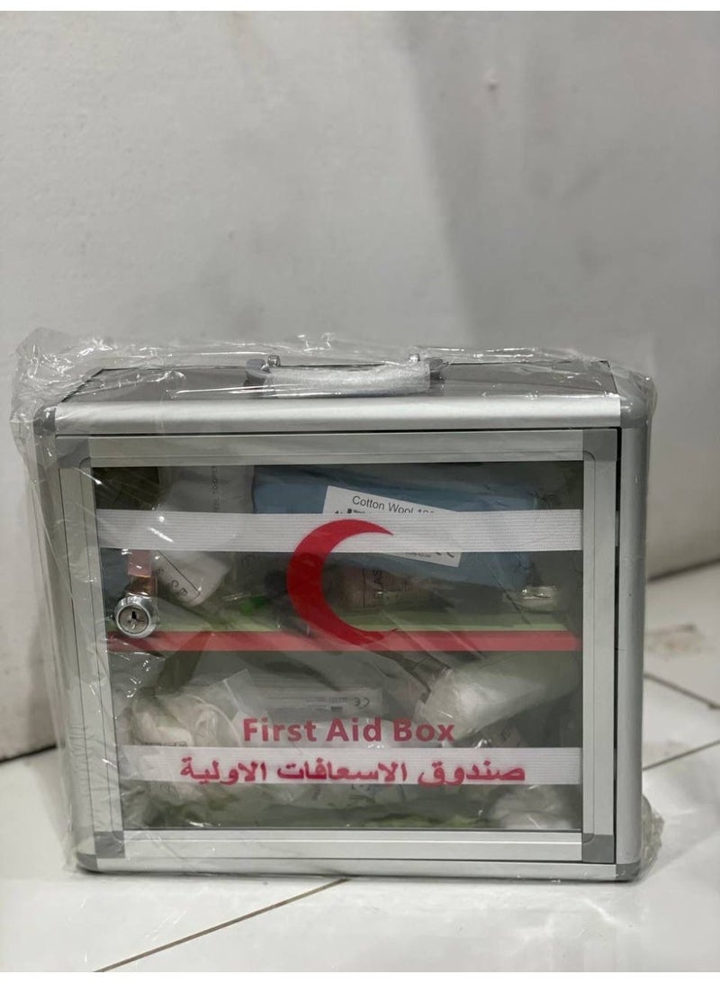 صندوق صيدلية إسعافات أولية مع جميع مكوناته مقاس متوسط - Image 1