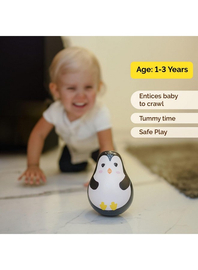 Shumee Wooden Wobbly Roly Poly Toy- Penguin (1 Years+) | Multicolor | 100% Natural | Non-Toxic | Child Safe Paints | No Plastic | No Batteries | Sensory Toy - Image 4