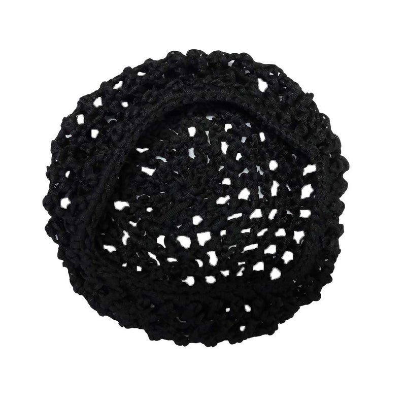 Bettli Thick and Short Hair Net Snoods Women Hair Net for Sleeping Black Pack of 3 - Image 4