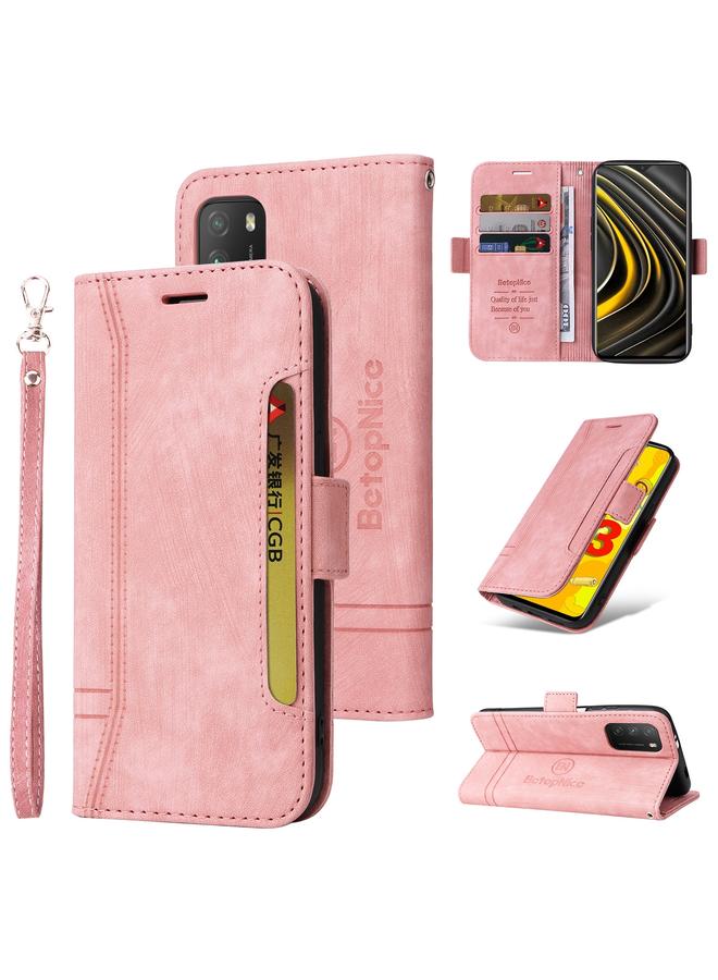 Case For Xiaomi Poco M3 / Redmi 9T Dual-side Buckle Leather Phone Case