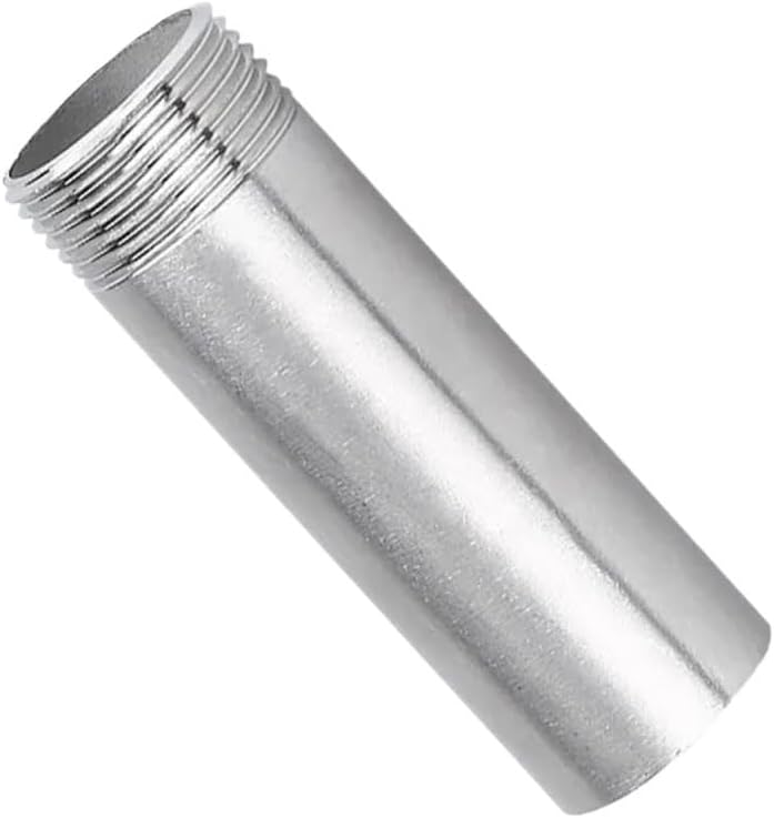 Stainless Steel SS304 Single Head Male Threaded Pipe Fitting Adapter 100mm Length - Image 2