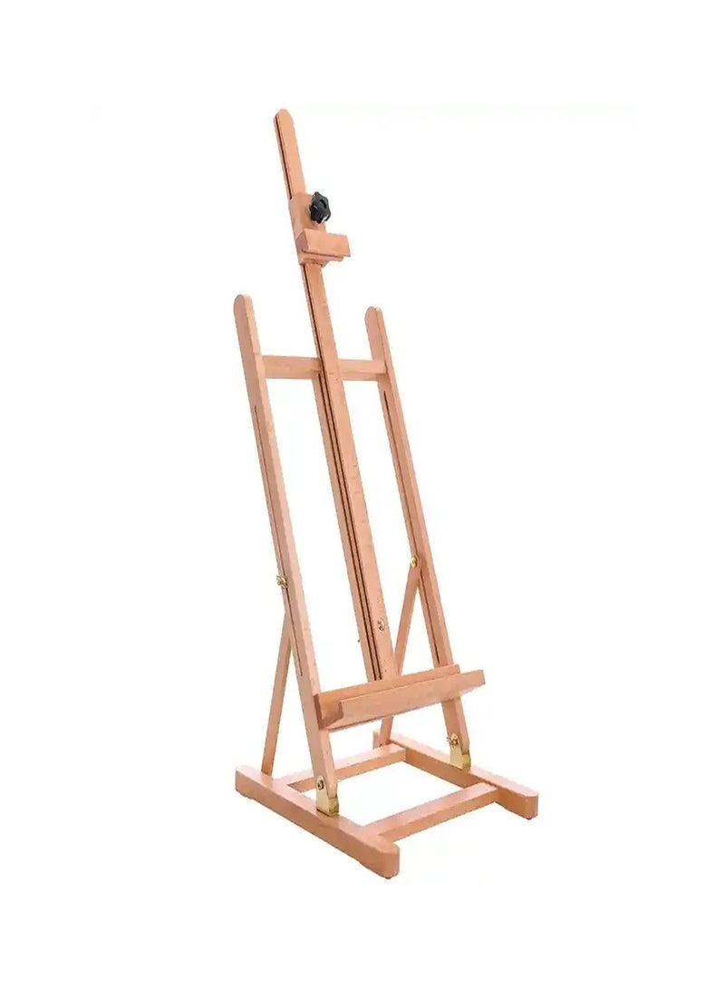 Smart Medium Wooden Frame Studio Easel Artists Adjustable Beechwood For Painting Display - Image 3