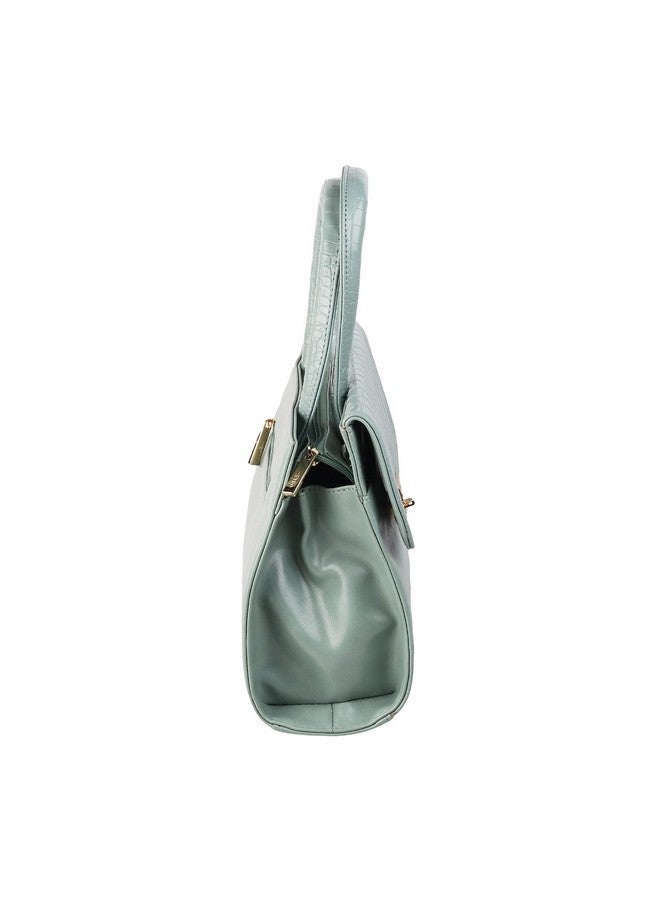 Metro Women Satchel Bags | Ladies Purse Handbag (66-7513-Green) - Image 4