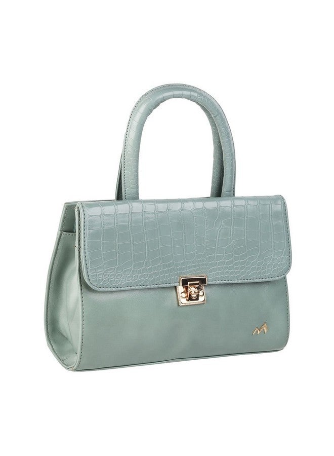Metro Women Satchel Bags | Ladies Purse Handbag (66-7513-Green) - Image 5