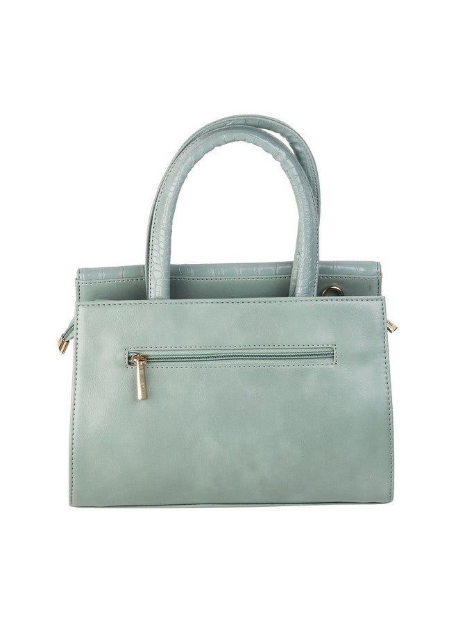 Metro Women Satchel Bags | Ladies Purse Handbag (66-7513-Green) - Image 3