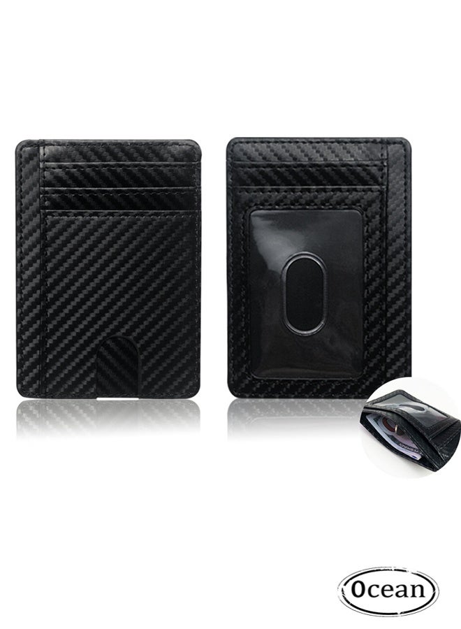 Ocean Premium Leather Wallet for Men – RFID Blocking, Minimalist Design, Card & Money Holder, Durable, Multi-Card Capacity - Image 1