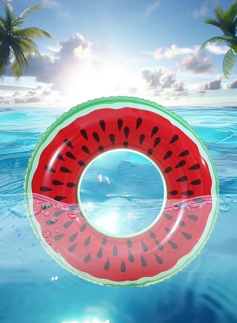 Swim Tubes Swiming Ring for Kids & Adults Swim Rings Tubes Floaties Fruit Inflatable Pool Floats PVC Pool Tube Rings Swim Tubes Floaties Toys for Beach Party,Swimming,Water Park(70#) ﻿  - Image 1