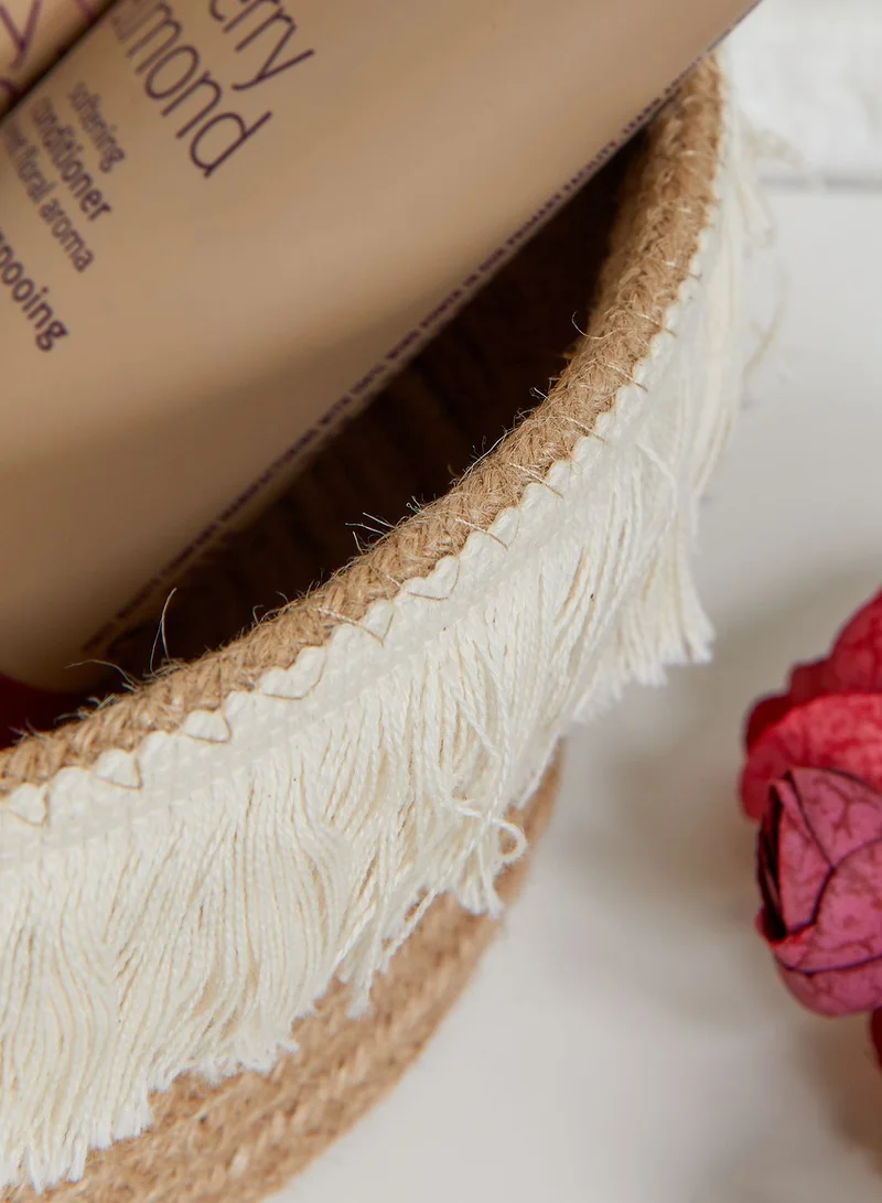 Noire Edit Woven Jute Storage Basket