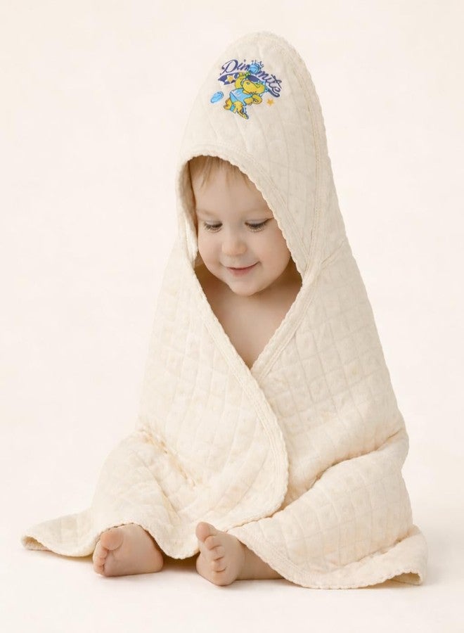 Sathiyas 100% Soft Cotton Baby Hooded Towels - Pack of 2, 70x60 cm, Assorted - Image 2