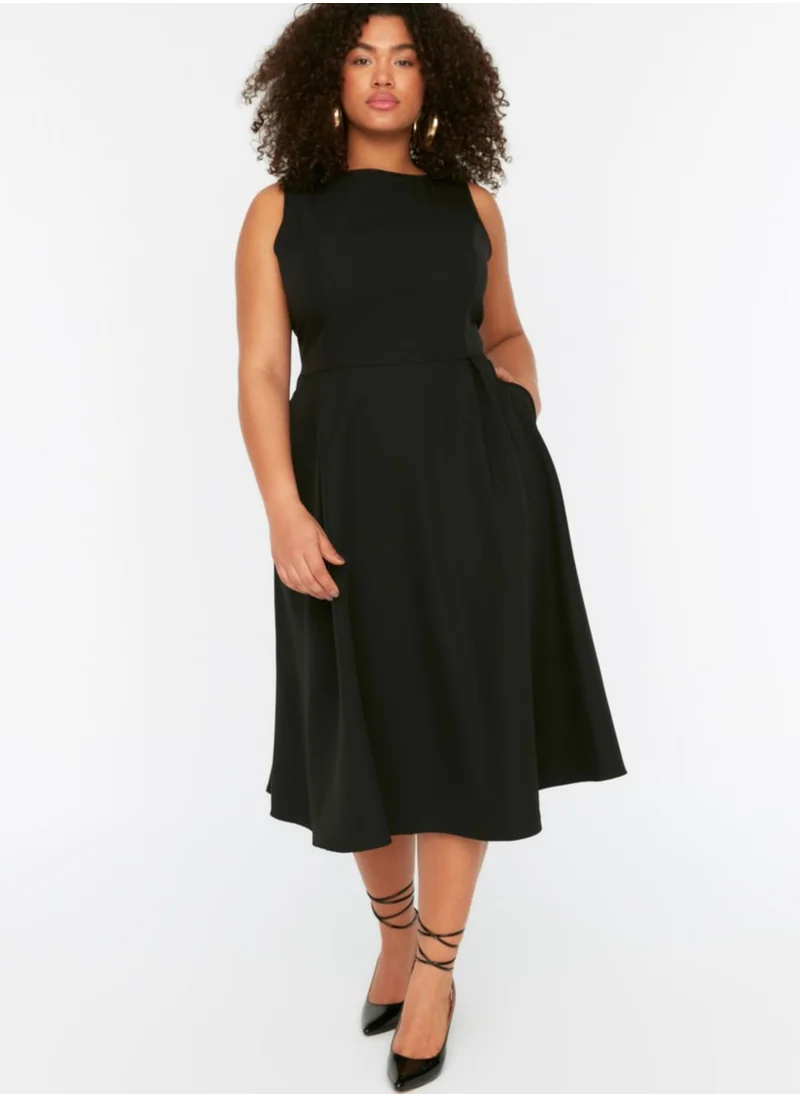 Trendyol Curve Pocket Detail Skater Dress