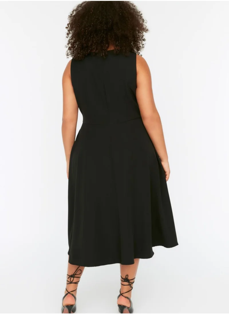 Trendyol Curve Pocket Detail Skater Dress