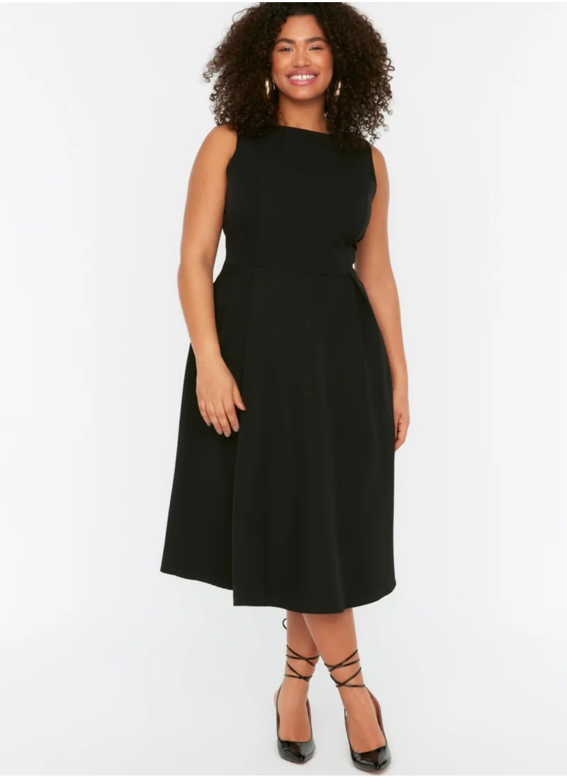 Trendyol Curve Pocket Detail Skater Dress