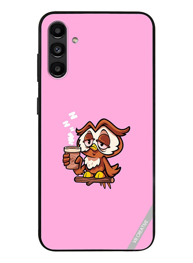 VR CREATIVE Protective Case Cover For Samsung Galaxy A13 5G Sleepy Owl Design Multicolour - Image 1