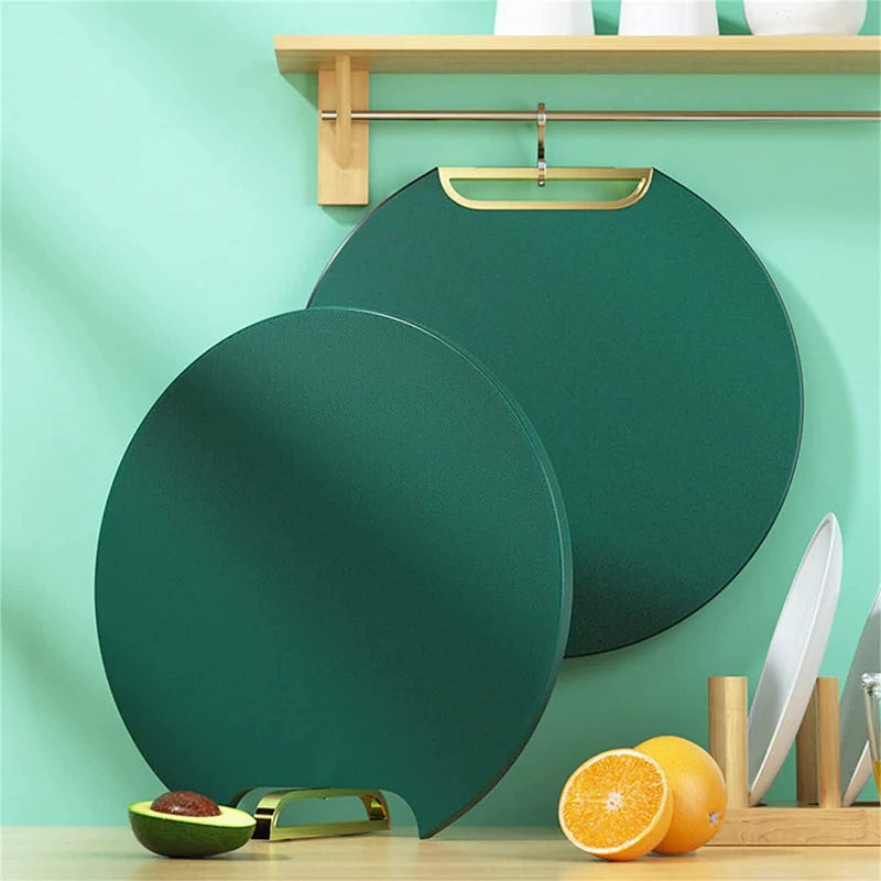 QUILBOOL MultiFunctional Food Cutting Mat for Kitchen DoubleSided Vertical 360Rotatable Chopping Board with EasyGrip Handles NonSlip Plastic Cutting Board 1 pcs - Image 1