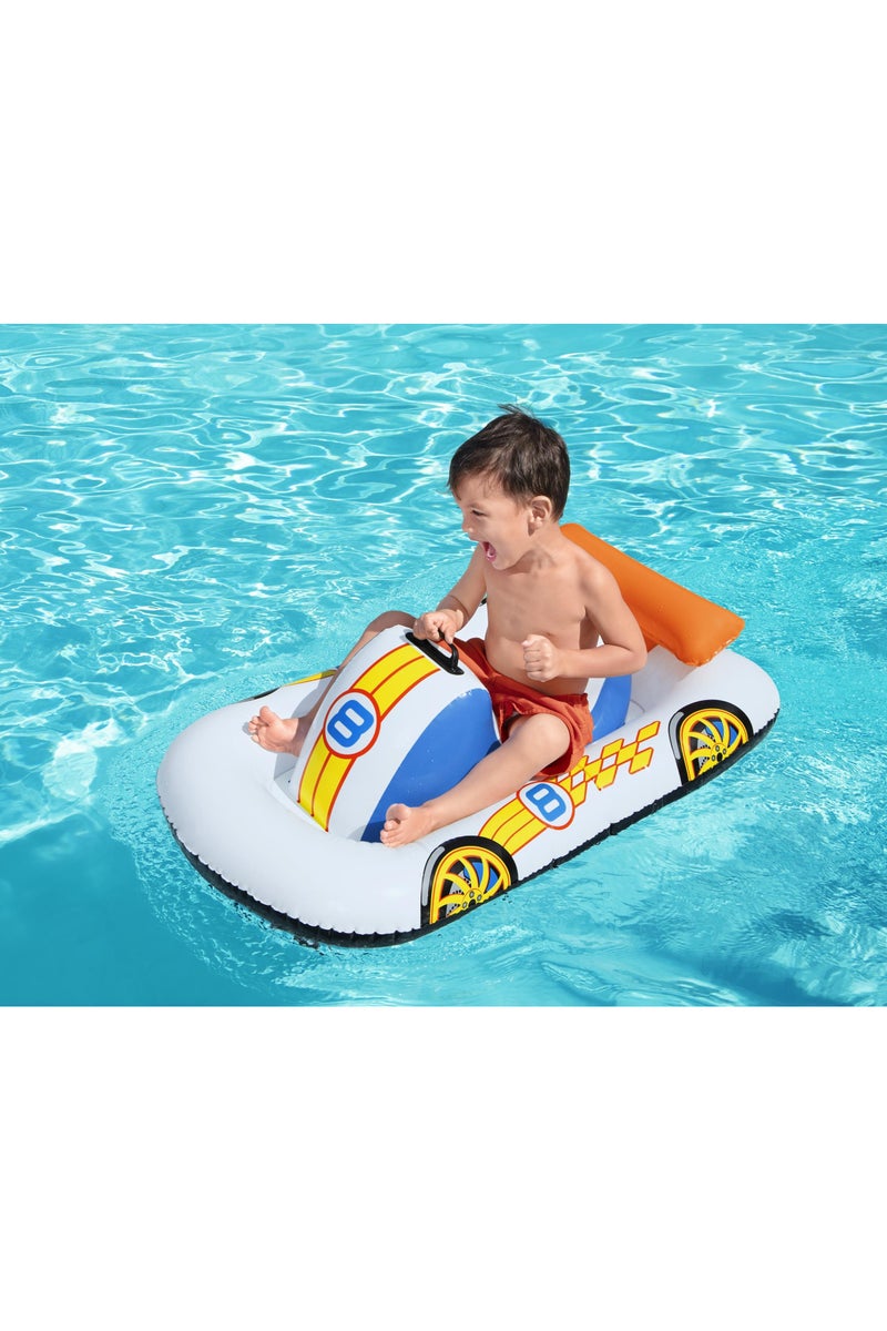 Bestway Sports Car Ride-On 110x75cm  | Inflatable Baby Float | Baby Pool Float | Summer Water Toy | Pool & Beach Toy - Image 3