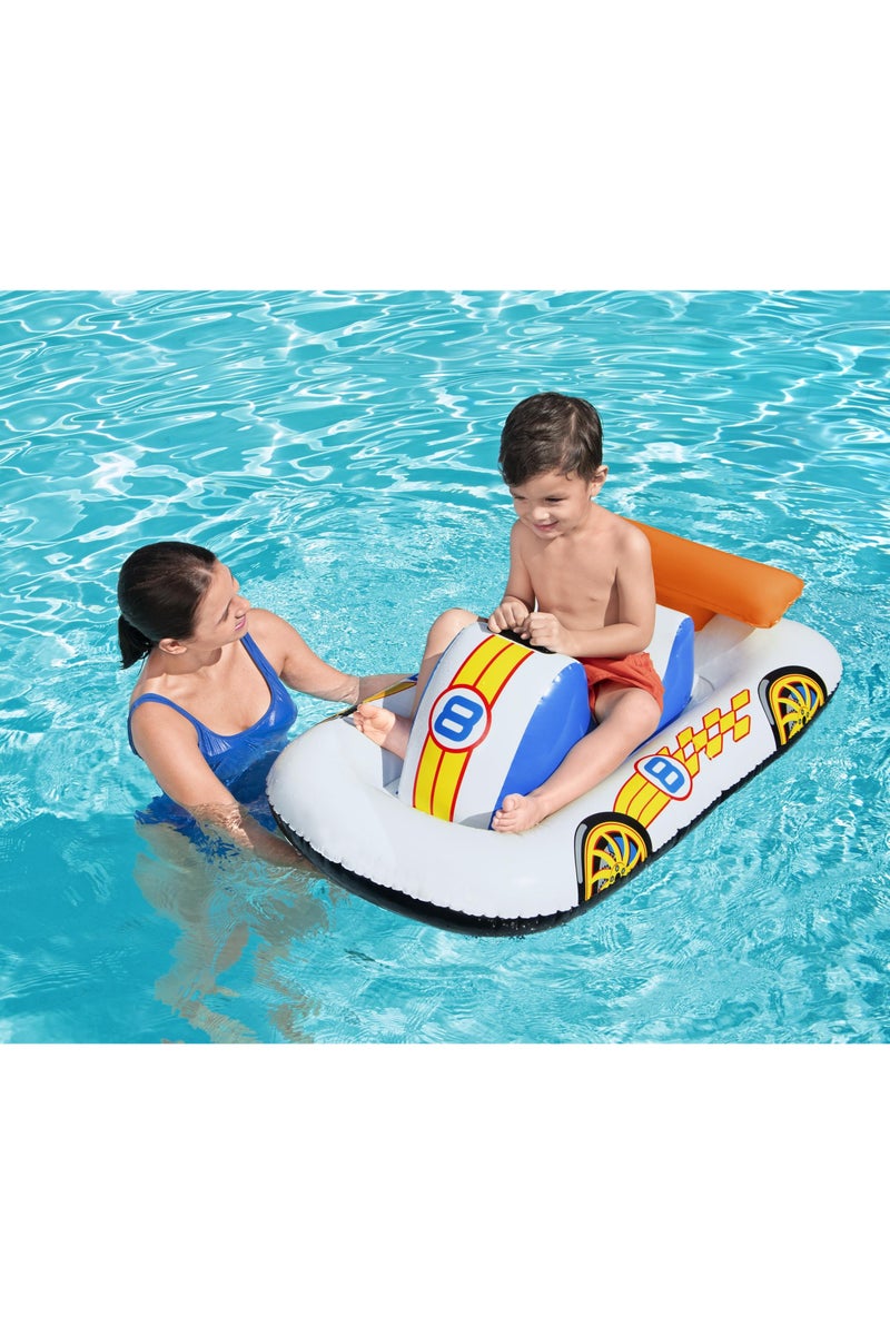 Bestway Sports Car Ride-On 110x75cm  | Inflatable Baby Float | Baby Pool Float | Summer Water Toy | Pool & Beach Toy - Image 2