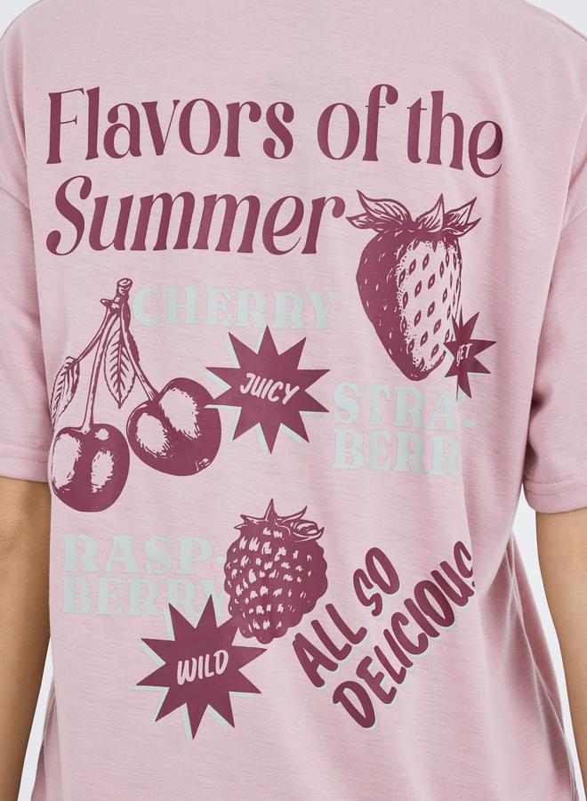 ستايلي طقم بيجامة وتيشيرت بأكمام قصيرة بطبعة جرافيك - Image 4