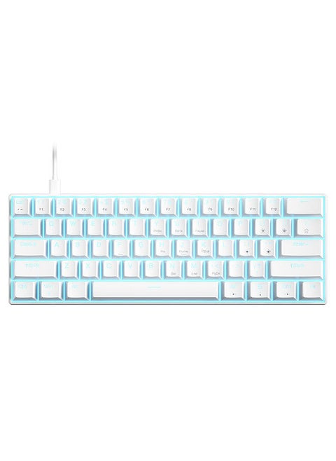 OUTEMU USB Wired 61-key Mechanical Keyboard LED Backlit Supports hot swap Blue Switch / Red Switch