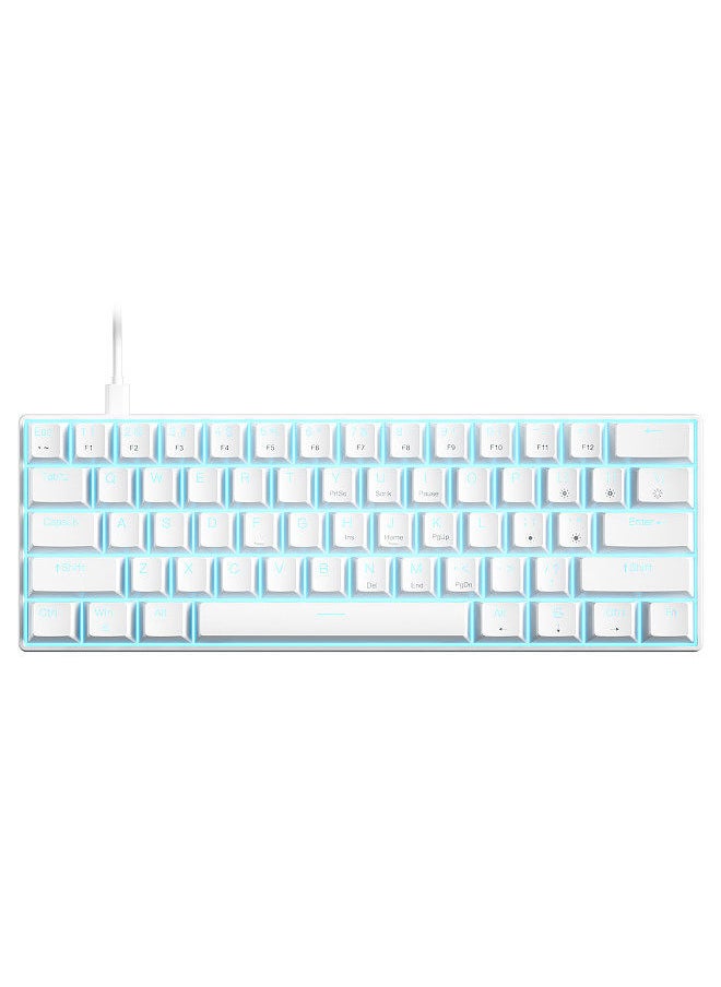 Generic - OUTEMU USB Wired 61-key Mechanical Keyboard LED Backlit Supports hot swap Blue Switch / Red Switch - Image 1