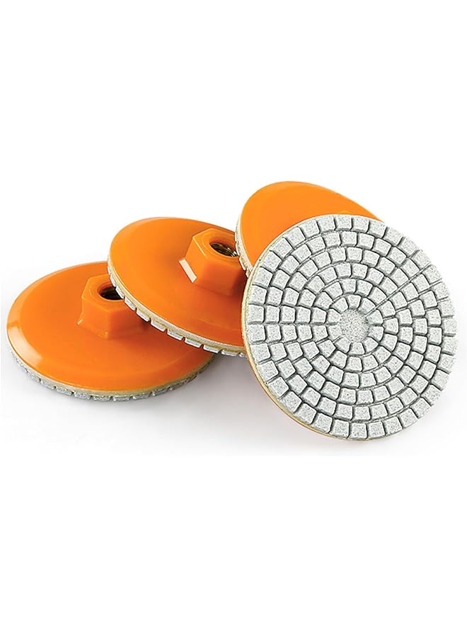 erorex 80Mm 3 Inch Diamond Polishing Pad Integrated Stone Trimming And Polishing Disc 150 Grit Granite Sanding Pad Wet Dry Polishing Pad For Sanding Marble Granite Concrete Grinding Countertop Sto