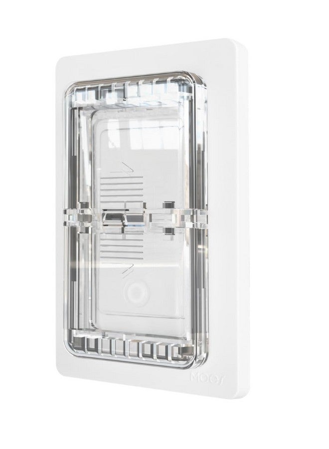 ILIVABLE حماية مفتاح الضوء للوحة الحائط بدون براغي، غطاء مفاتيح روكر ذاتي اللصق من ILIVABLE لحماية الأطفال يمنع التشغيل/الإيقاف العرضي مع السماح بالوصول (شفاف، 1 عبوة) - Image 1