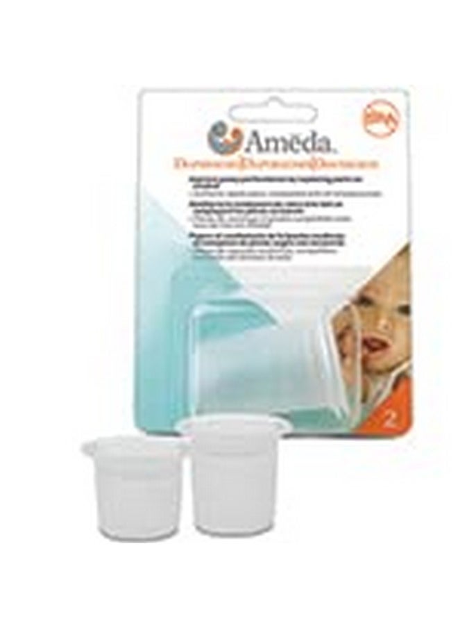 Ameda Hygienikit Silicone Replacement Diaphragms Clear Closedsystem Pumping Breastfeeding Equipment & Accessories (2 Count)  - Image 4
