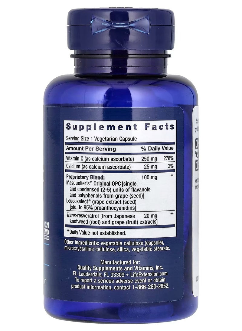 Life Extension, Grapeseed Extract, 100 mg, 60 Vegetarian Capsules - Image 2