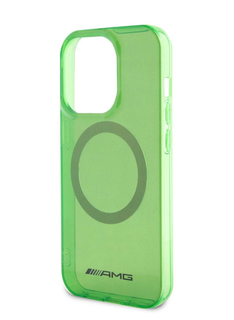 اي ام جي جراب مج‌سیف الشفاف لجهاز آیفون 15 برو- اللون الأخضر - Image 1