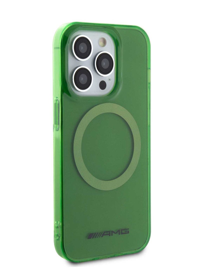 اي ام جي جراب مج‌سیف الشفاف لجهاز آیفون 15 برو- اللون الأخضر - Image 5