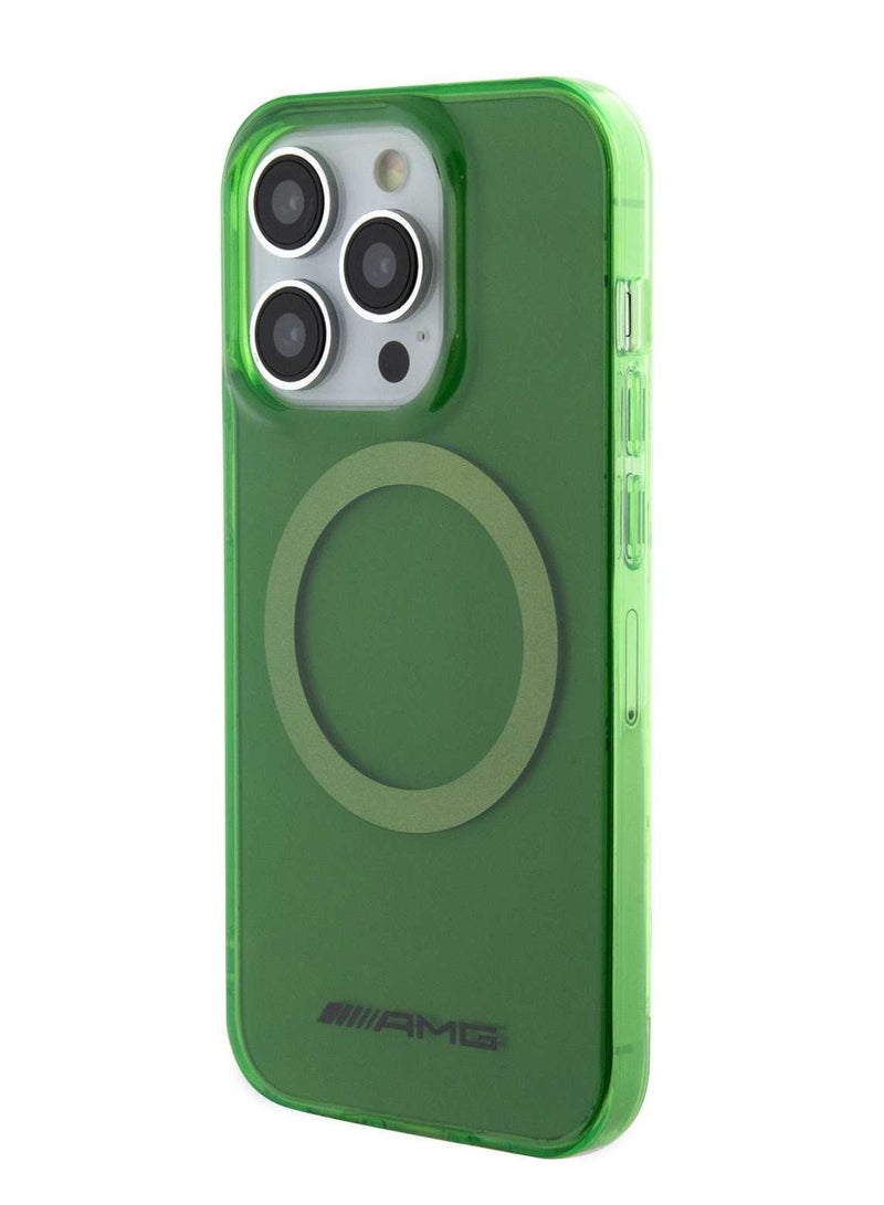 اي ام جي جراب مج‌سیف الشفاف لجهاز آیفون 15 برو- اللون الأخضر - Image 2