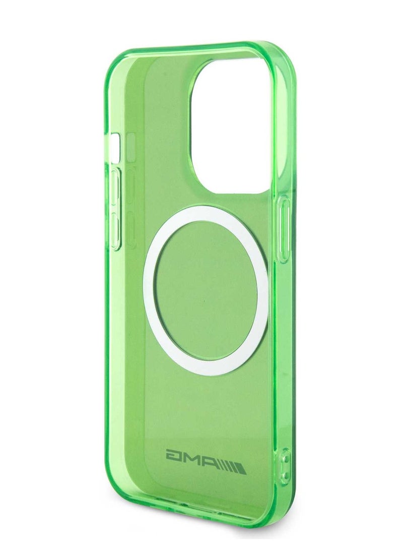 اي ام جي جراب مج‌سیف الشفاف لجهاز آیفون 15 برو- اللون الأخضر - Image 4