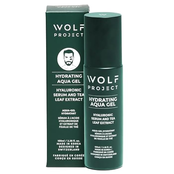 The Wolf Project Wolf Project Advanced Skin Care Face Moisturizer Gel Cream, Anti Aging Face Gel Serum with Hyaluronic Acid, Bamboo Water, Tea Tree Leaf, Ginger Root, Ginseng - For All Skin Types, 3.38 oz - Image 1