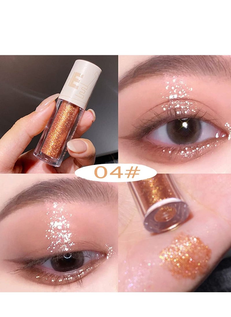 KASTWAVE - Liquid Glitter Eyeshadow - Long-Lasting, Waterproof, Long Lasting, Quick-Drying, Non-Greasy, Create multi-dimensional Beauty Eye Looks easily (5PCS) - Image 1