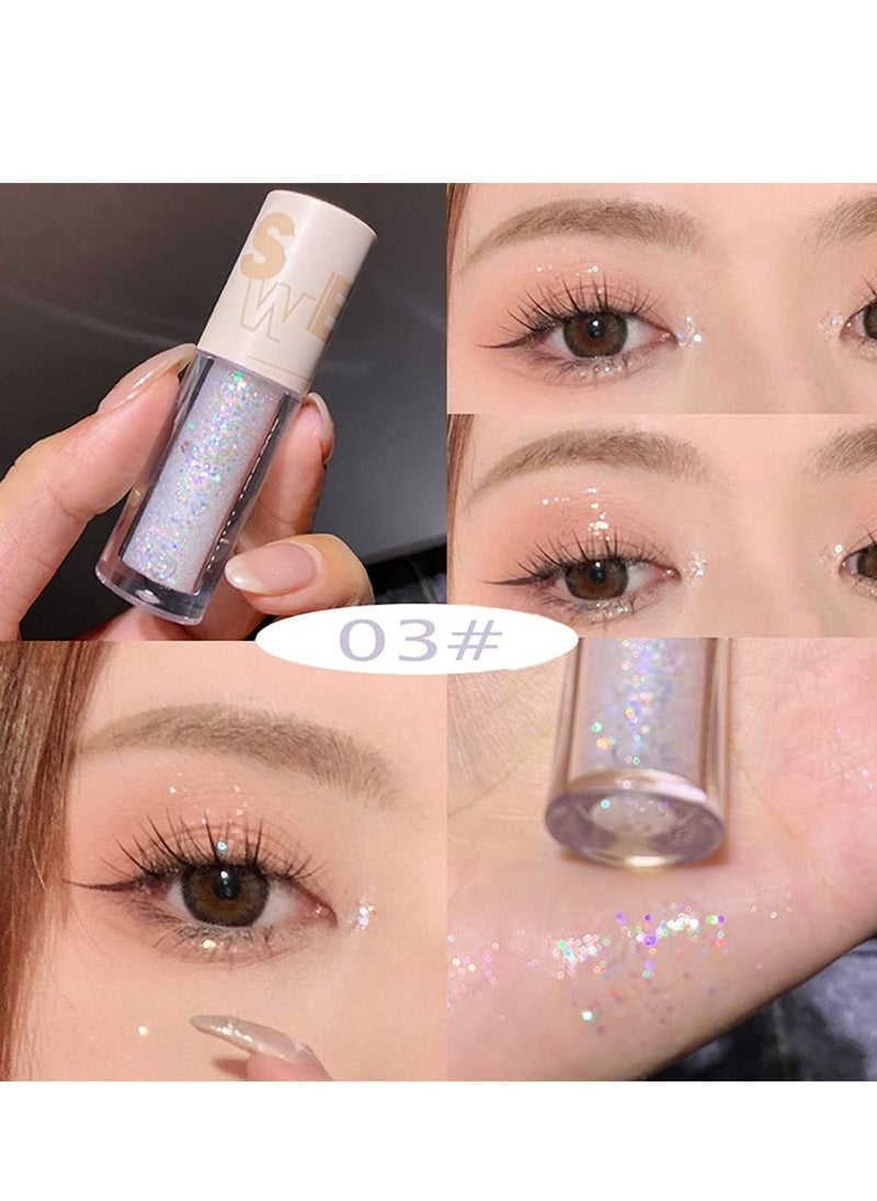 KASTWAVE - Liquid Glitter Eyeshadow - Long-Lasting, Waterproof, Long Lasting, Quick-Drying, Non-Greasy, Create multi-dimensional Beauty Eye Looks easily (5PCS) - Image 1