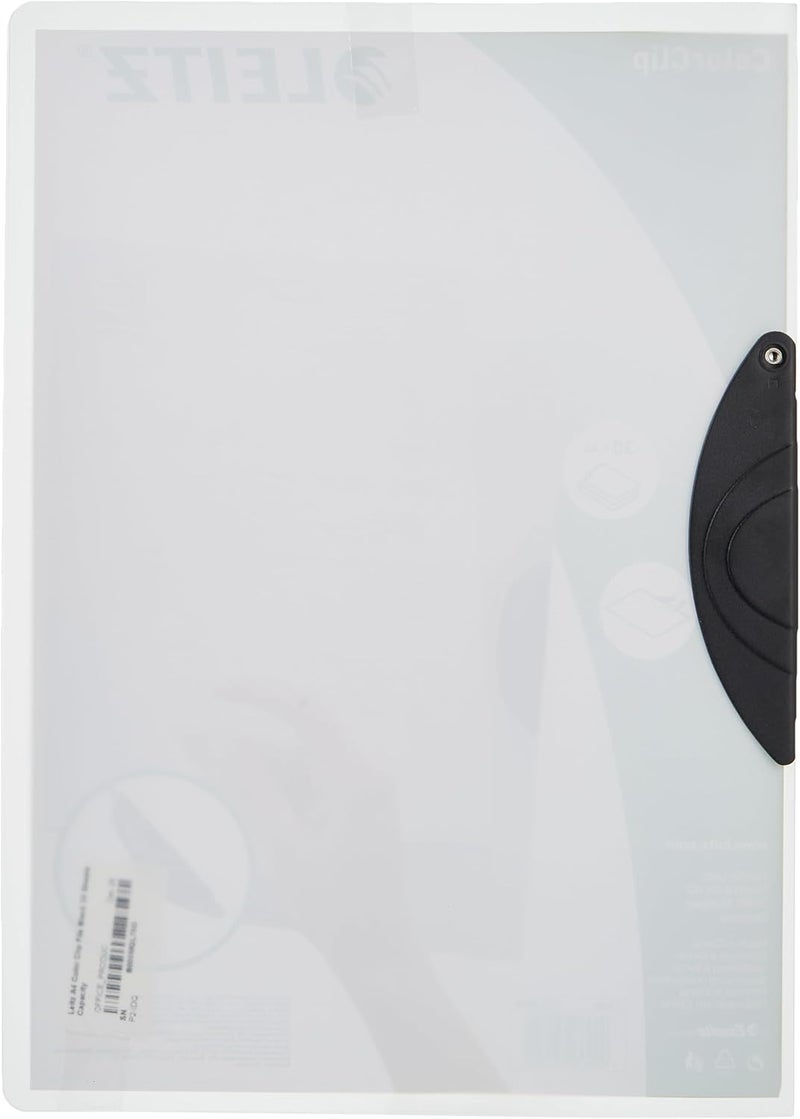 LEITZ A4 Color Clip File Black 30 Sheets Capacity - Image 2