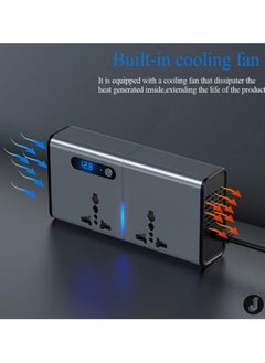 JAJEEK "New 200W Car Power Inverter – LED Display, Multiple Ports & Switch Control"  - Image 5