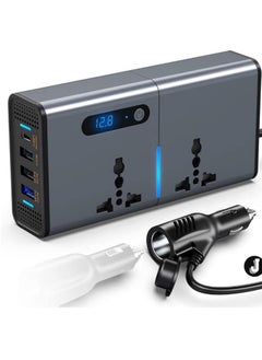 JAJEEK "New 200W Car Power Inverter – LED Display, Multiple Ports & Switch Control"  - Image 1