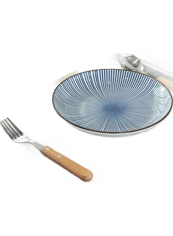 Foojo Pvc Placemats, Table Mats For Western Cuisine, Waterproof, Oil-Proof, Heat-Resistant, Anti-Scalding Tablecloths, Simple Striped Design, 2-Piece Set - Image 1