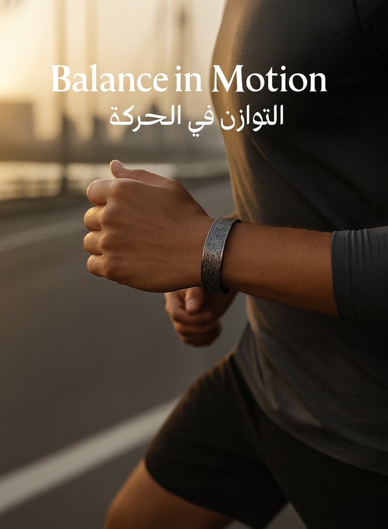 فوريكاسا سوار رجالي فاخر من النحاس بتصميم قابل للتعديل باللون الرمادي المعدني - Image 4