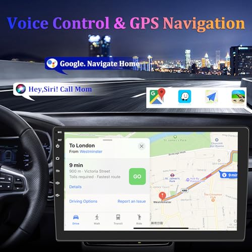Ftoghe 9 inch Car Stereo Radio for Chevrolet Chevy Malibu 2011 2012 2013 2014 2015, Andorid 13 Touchscreen Car Radio Stereo with Carplay Android Auto, Support GPS Navi Bluetooth SWC FM DSP Backup Camera Mic - Image 5