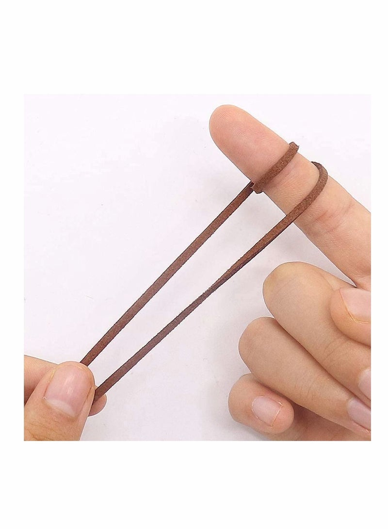 KASTWAVE 2.6mm Suede Cord, 100 Yards Flat Faux Leather Cord for Necklaces, Bracelets, Jewelry Making, Beading and DIY Crafts (Black) - Image 3