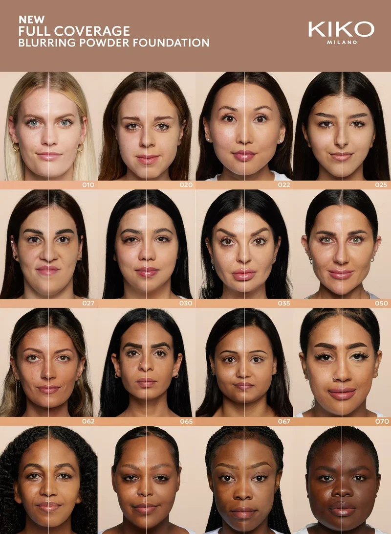 KIKO MILANO Full Coverage Blurring Powder Foundation - 027 - Desert