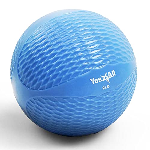 Yes4All Weighted Toning Balls for Exercise, Soft Medicine Balls for Exercise, Pilates, Yoga, Balance, Flexibility, 2-10lbs - Image 1